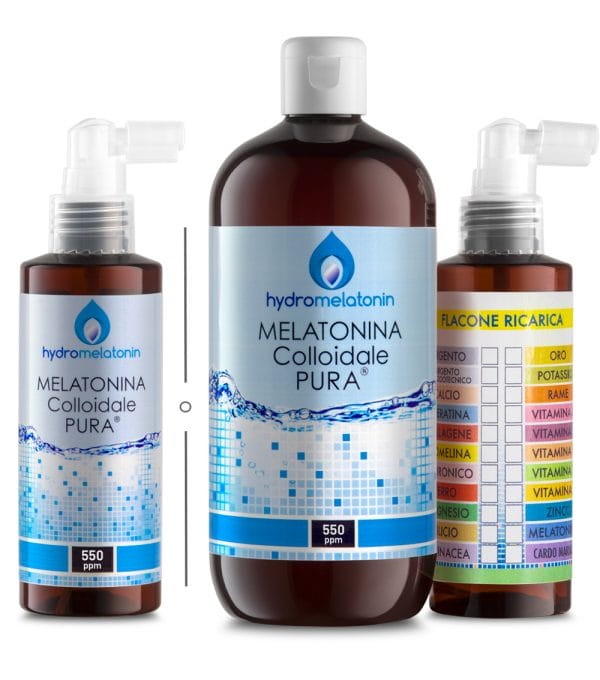 MELATONINA 500+ricarica +150 colloidalipuri