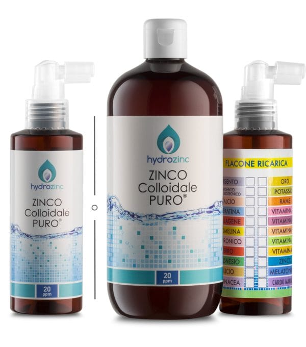 ZINCO 500+ricarica +150 colloidali puri