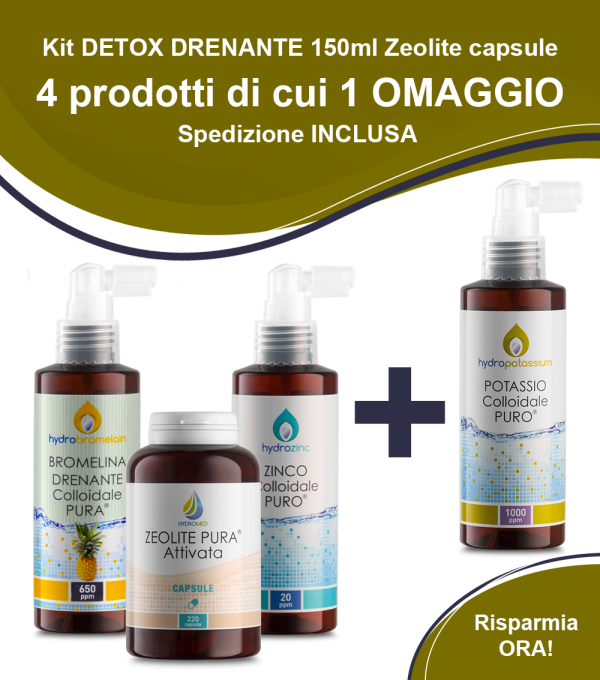 Kit DETOX DRENANTE colloidalipuri®150ml capsule